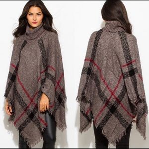 Plaid Poncho